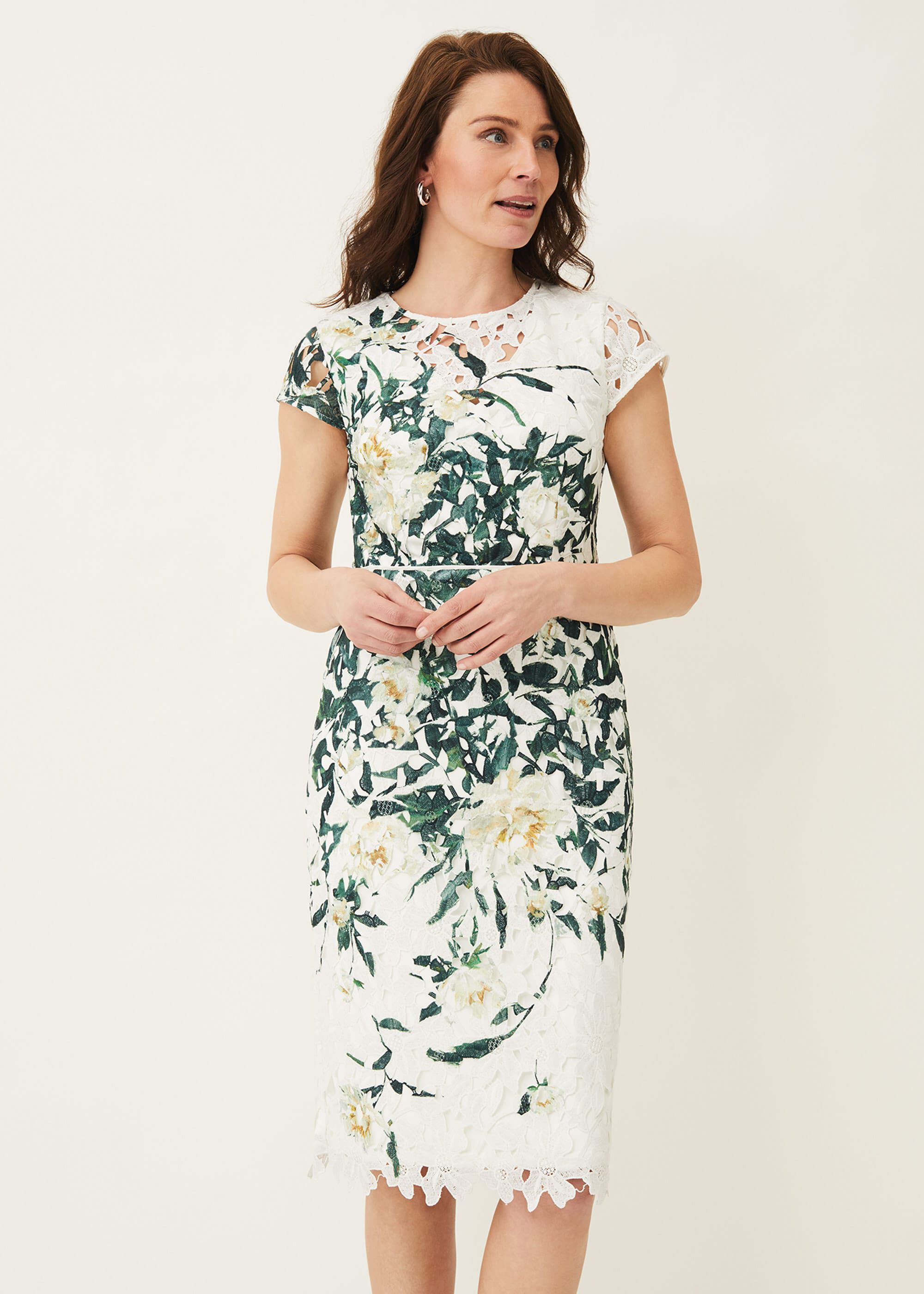 Claudine Floral Lace Dress | Phase Eight